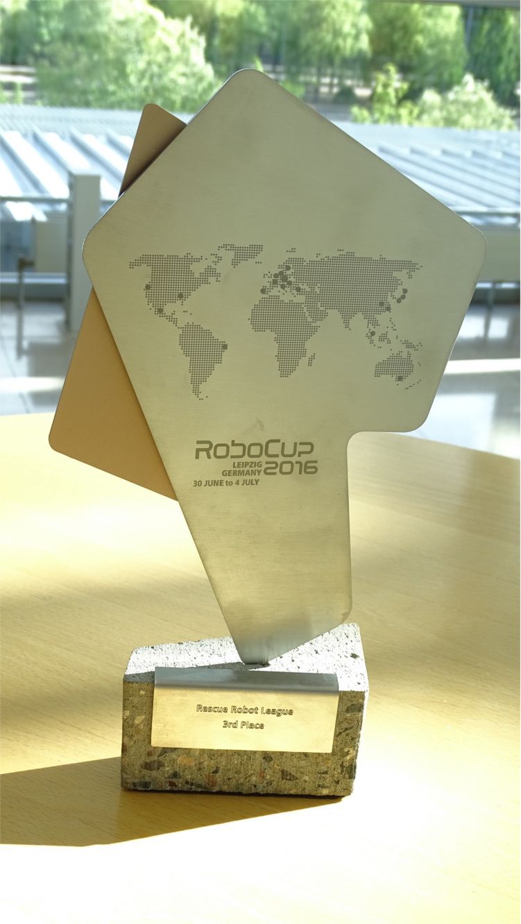The RoboCup trophy 