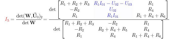 Beispiel zur Anwendung der Cramerschen Regel