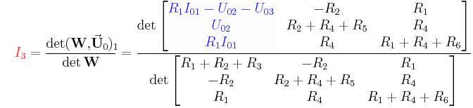 Beispiel zur Anwendung der Cramerschen Regel